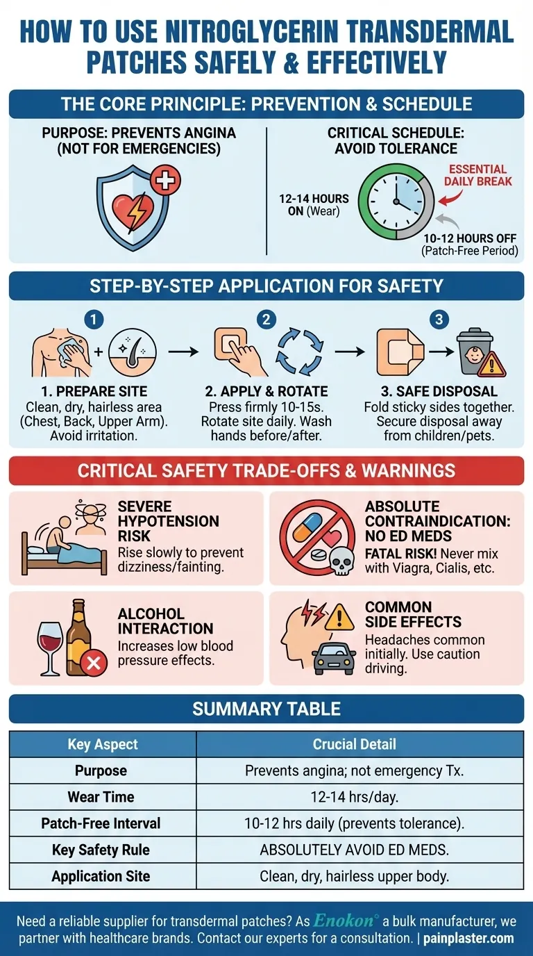 ニトログリセリン経皮吸収型製剤はどのように使用すべきか？安全で効果的な治療のための必須ガイドライン ビジュアルガイド