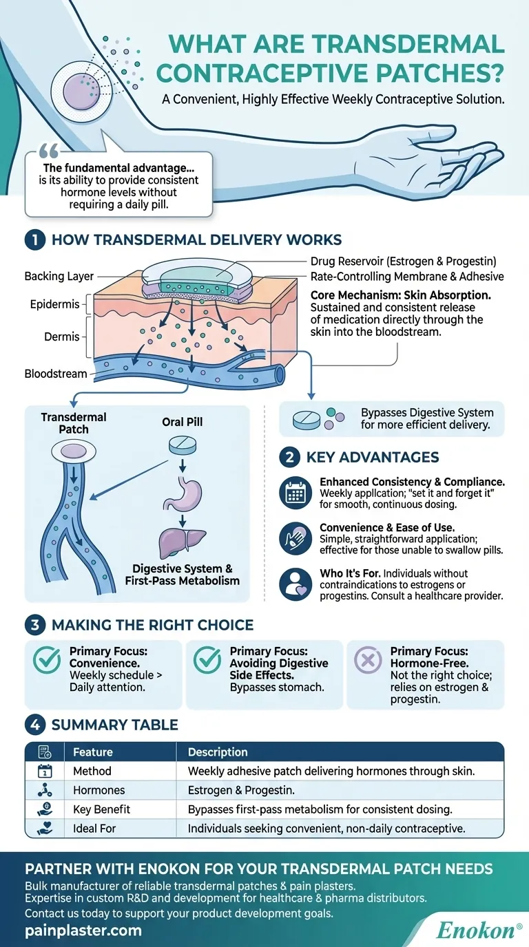 ما هي لصقات منع الحمل عبر الجلد؟خيار مريح لتنظيم النسل الهرموني دليل مرئي