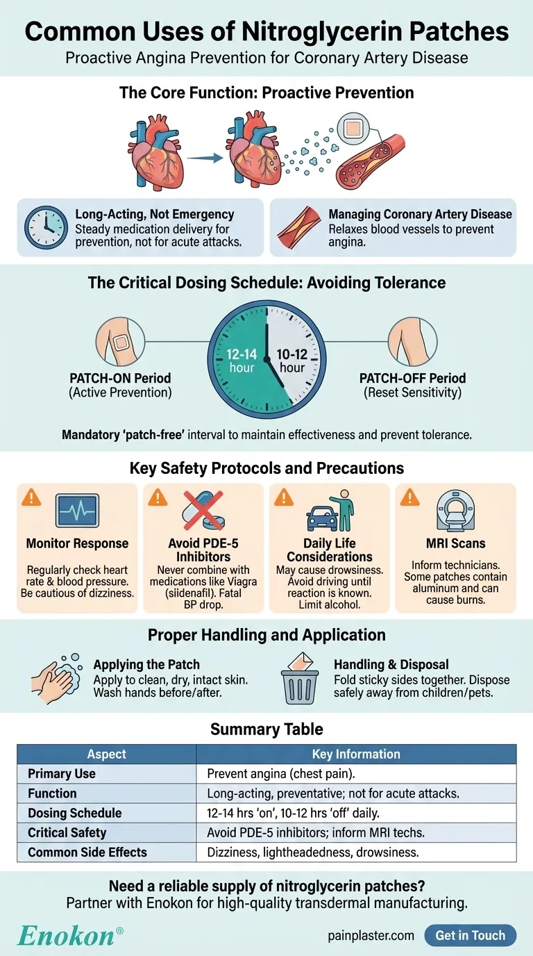 硝酸甘油贴片有哪些常见用途？预防心绞痛的主要益处 图解指南