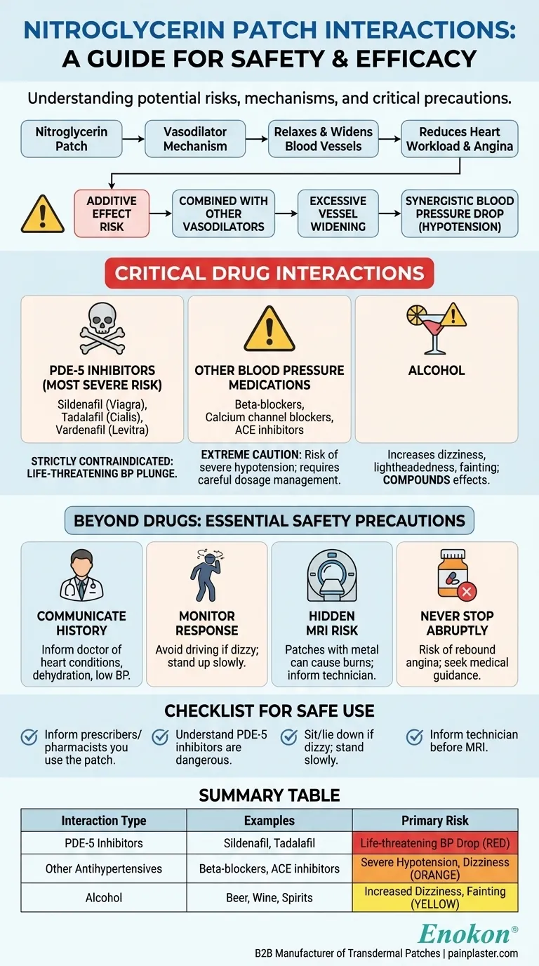 Welche Medikamente können mit Nitroglycerinpflastern interagieren?Vermeiden Sie gefährliche Medikamentenmischungen Visuelle Anleitung