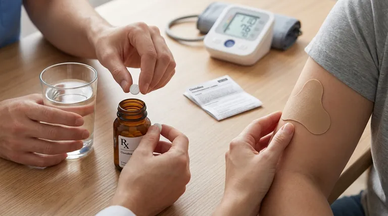 クロニジンにはパッチ以外の剤形はありますか?柔軟な投与方法の検討