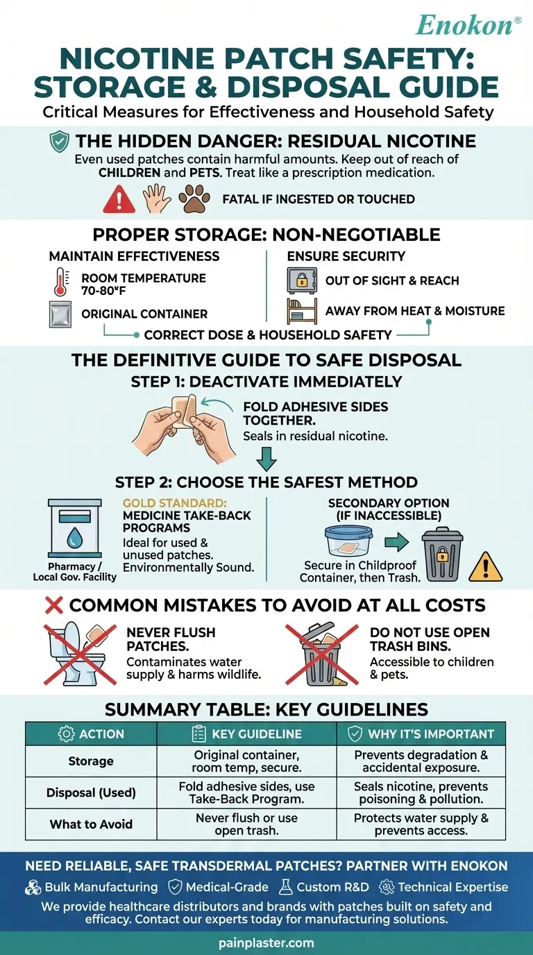 尼古丁贴片应如何储存和处置？基本安全和环保提示 图解指南