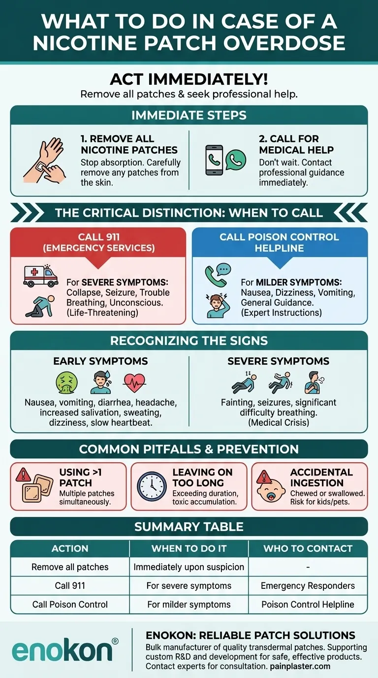ニコチンパッチを過剰摂取した場合の対処法は？緊急時の措置と予防のヒント ビジュアルガイド