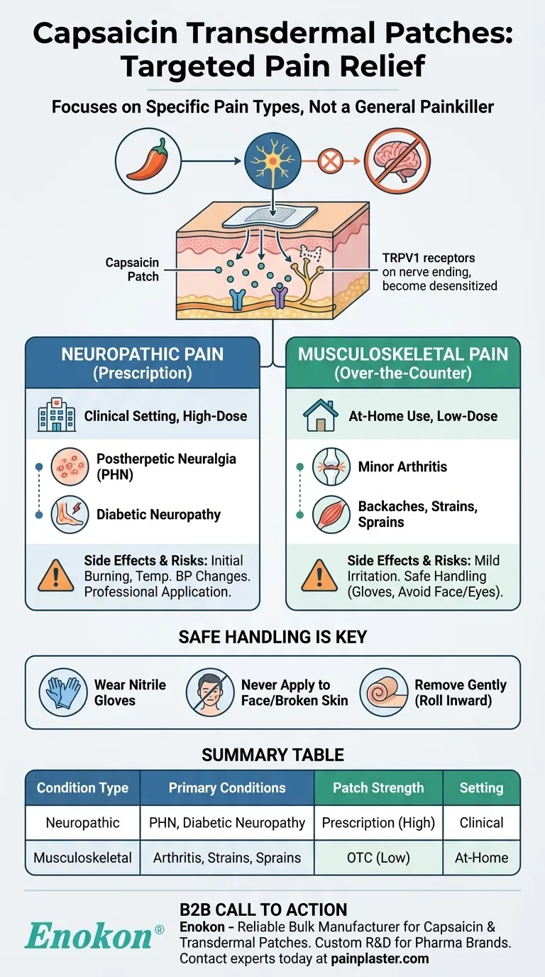 Que doenças são tratadas com adesivos transdérmicos de capsaicina?Um guia para o alívio da dor sem opiáceos Guia Visual