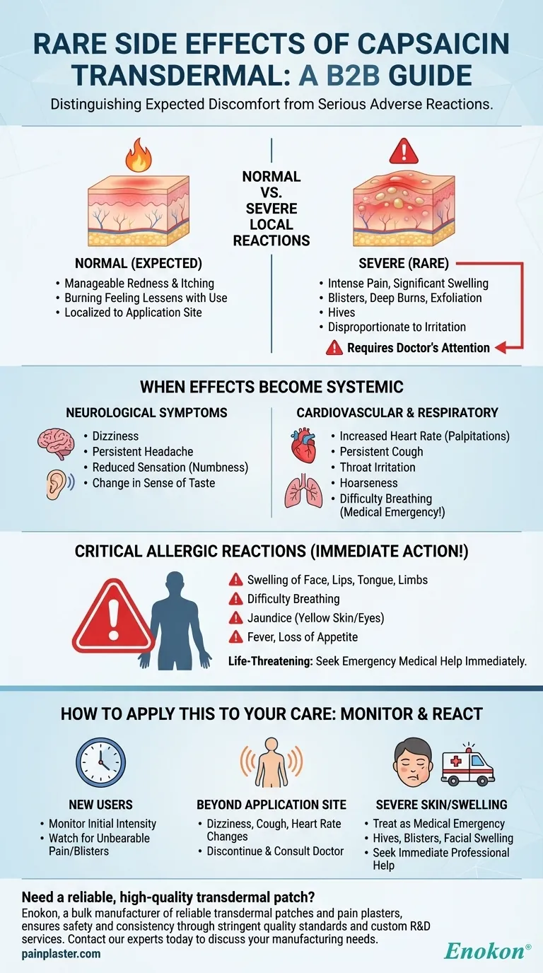 Que efeitos secundários raros podem ocorrer com a capsaicina transdérmica?Riscos e dicas de segurança Guia Visual