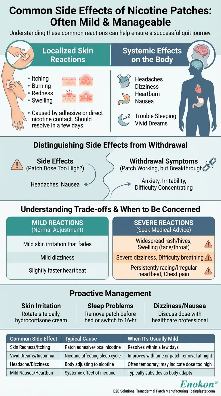 尼古丁贴剂有哪些常见的副作用可能不需要就医？有效处理轻微反应 图解指南