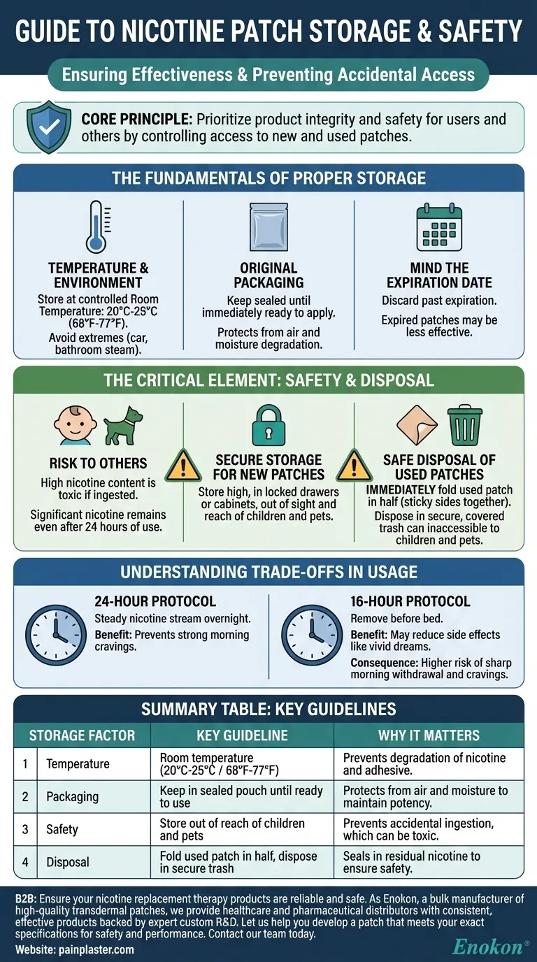 Como devem ser armazenados os adesivos de nicotina?Dicas essenciais para segurança e eficácia Guia Visual