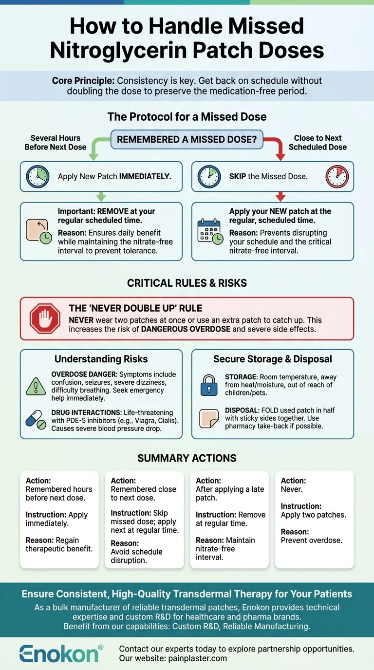 Como devem ser tratadas as doses esquecidas de adesivos de nitroglicerina?Dicas importantes de segurança e eficácia Guia Visual