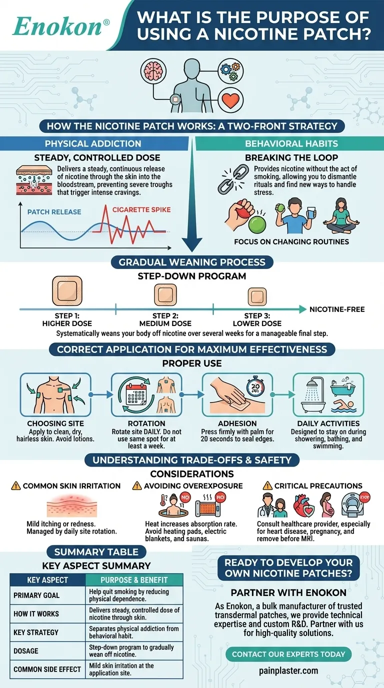 ニコチンパッチを使う目的は？禁煙成功へのコントロールされた道 ビジュアルガイド