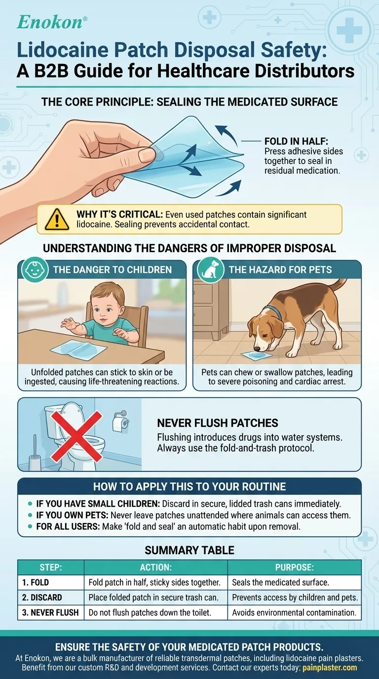Que precauções devem ser tomadas aquando da eliminação de pensos de lidocaína?Dicas de eliminação segura para evitar riscos Guia Visual