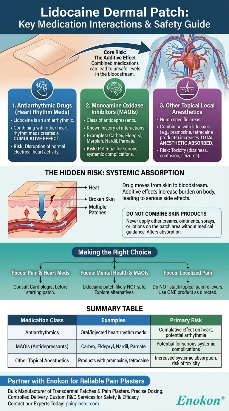 哪些药物会与利多卡因皮肤贴剂发生相互作用？在专家指导下规避风险 图解指南
