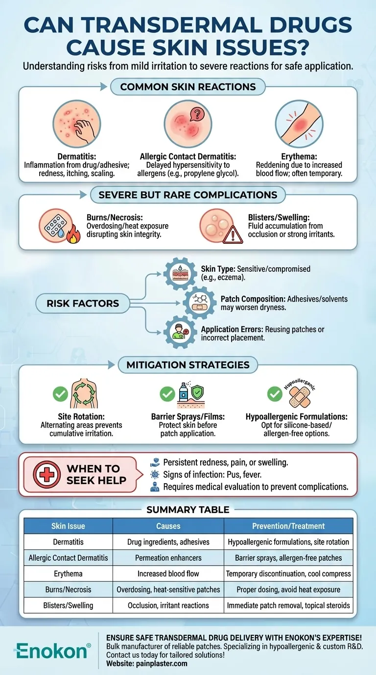 Can transdermal drugs cause skin issues? Understanding Risks & Prevention Visual Guide