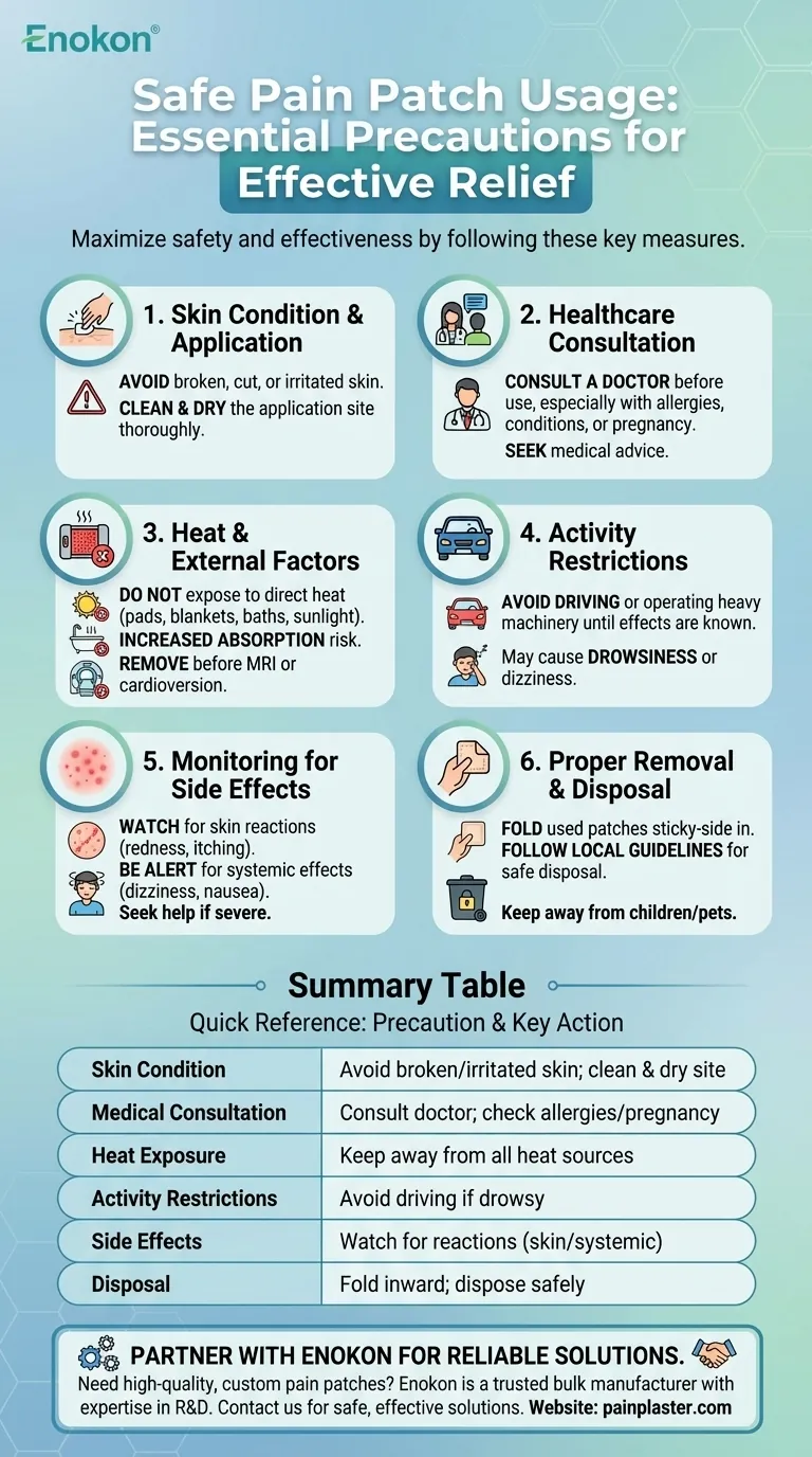 Какие меры предосторожности следует соблюдать при использовании местного пластыря?Основные советы по безопасности для облегчения боли Визуальное руководство