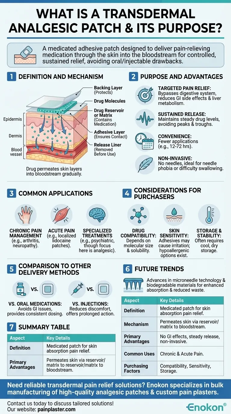 什么是透皮镇痛贴片？| 止痛创新 图解指南