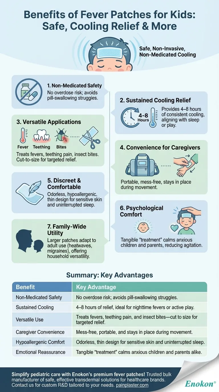 子供用フィーバーパッチの主な利点は？小さなお子様にも安心の冷却効果 ビジュアルガイド