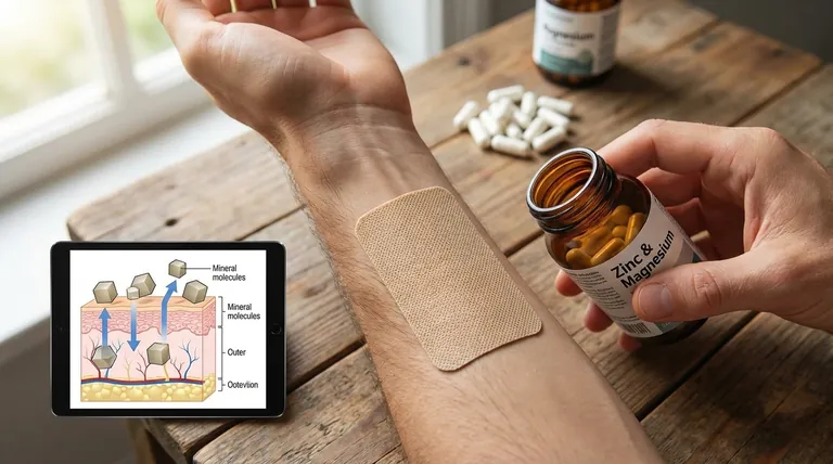 なぜ亜鉛やマグネシウムなどのミネラルは経皮吸収されないのか?皮膚吸収限界の理解