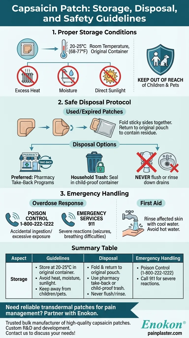 如何储存和处置辣椒素贴片？基本安全指南 图解指南