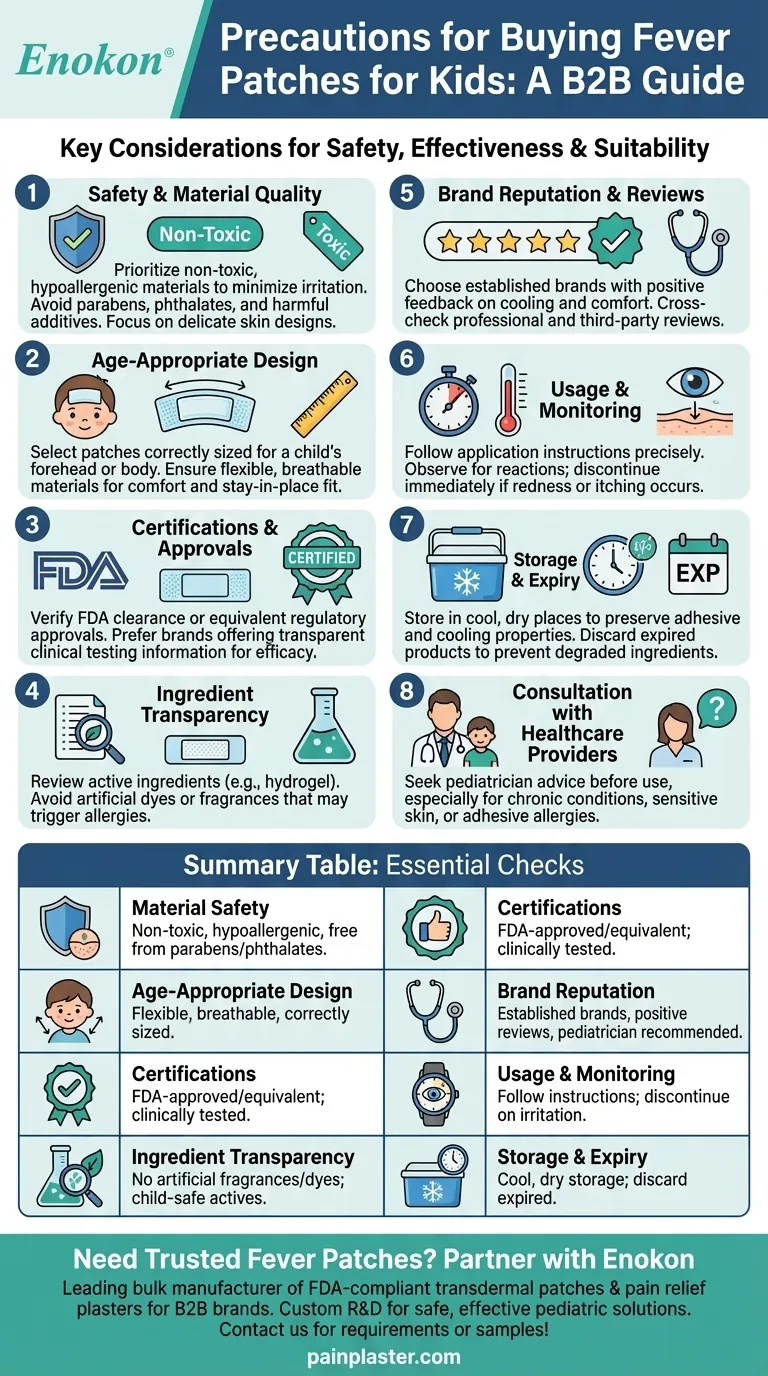 购买儿童退热贴时有哪些注意事项？确保安全有效的降温缓解 图解指南
