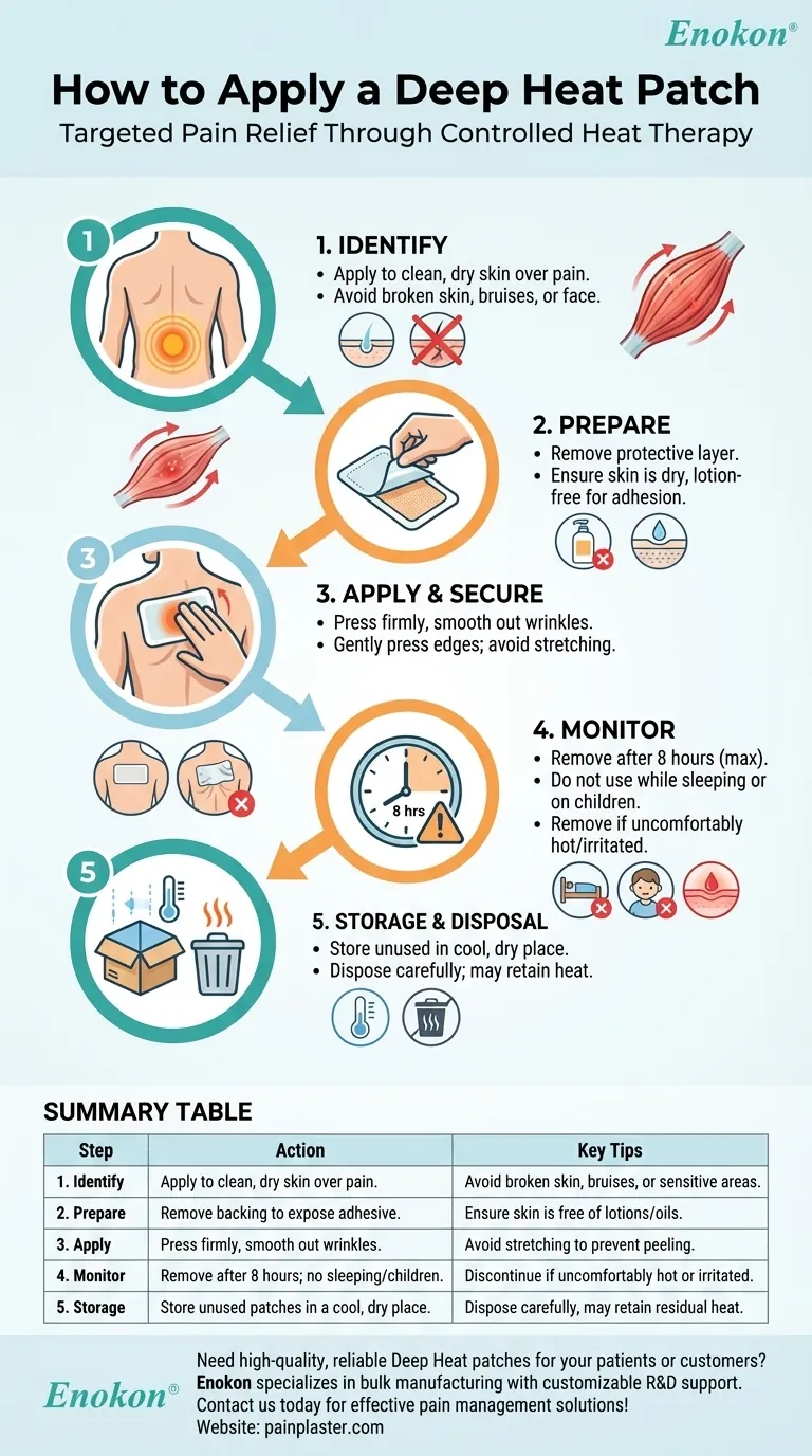 How do you apply a Deep Heat patch? Step-by-Step Guide for Effective Pain Relief Visual Guide