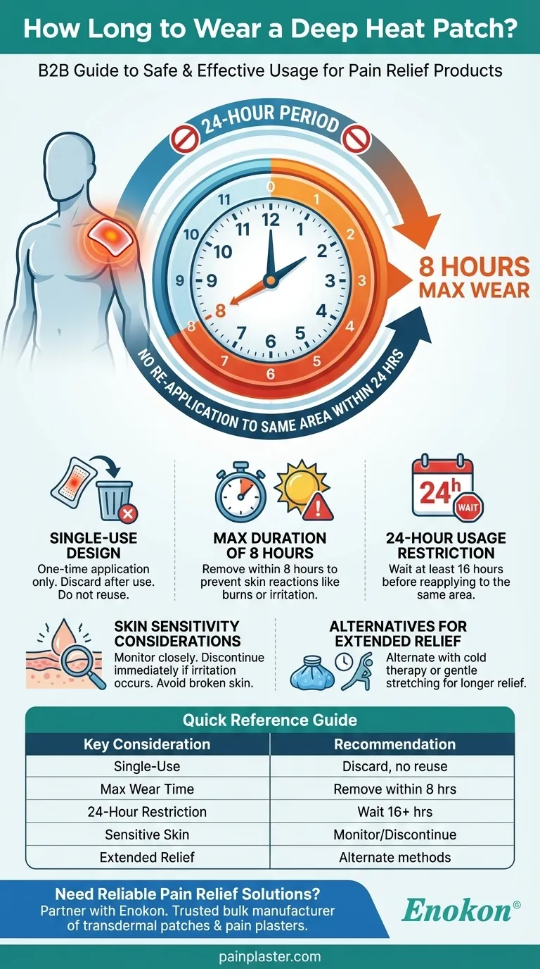 How long should a Deep Heat patch be kept on? Safe Usage Guidelines for Pain Relief Visual Guide