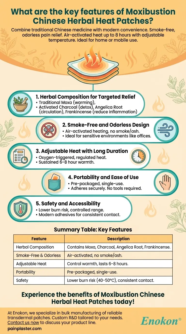 艾灸中药热敷贴的主要特点是什么？探索天然止痛方法 图解指南