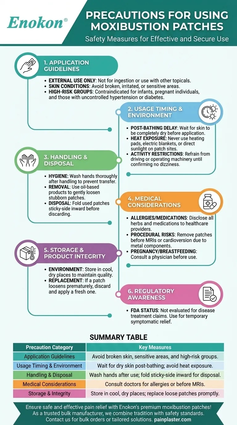 What precautions should be taken when using Moxibustion Patches? Essential Safety Tips for Effective Pain Relief Visual Guide