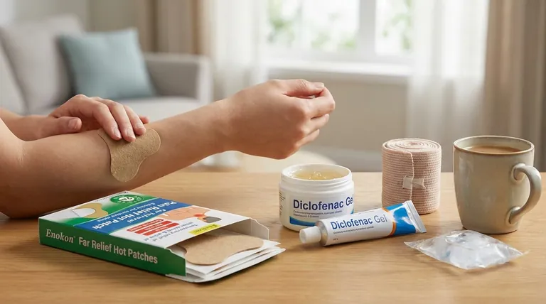 ジクロフェナクゲル/パッチはどのような症状に使用されますか?痛みと炎症の標的緩和