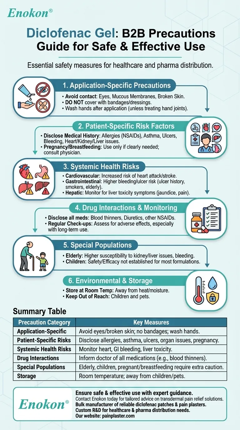 What precautions should be taken when using diclofenac gel? Essential Safety Measures for Effective Use Visual Guide