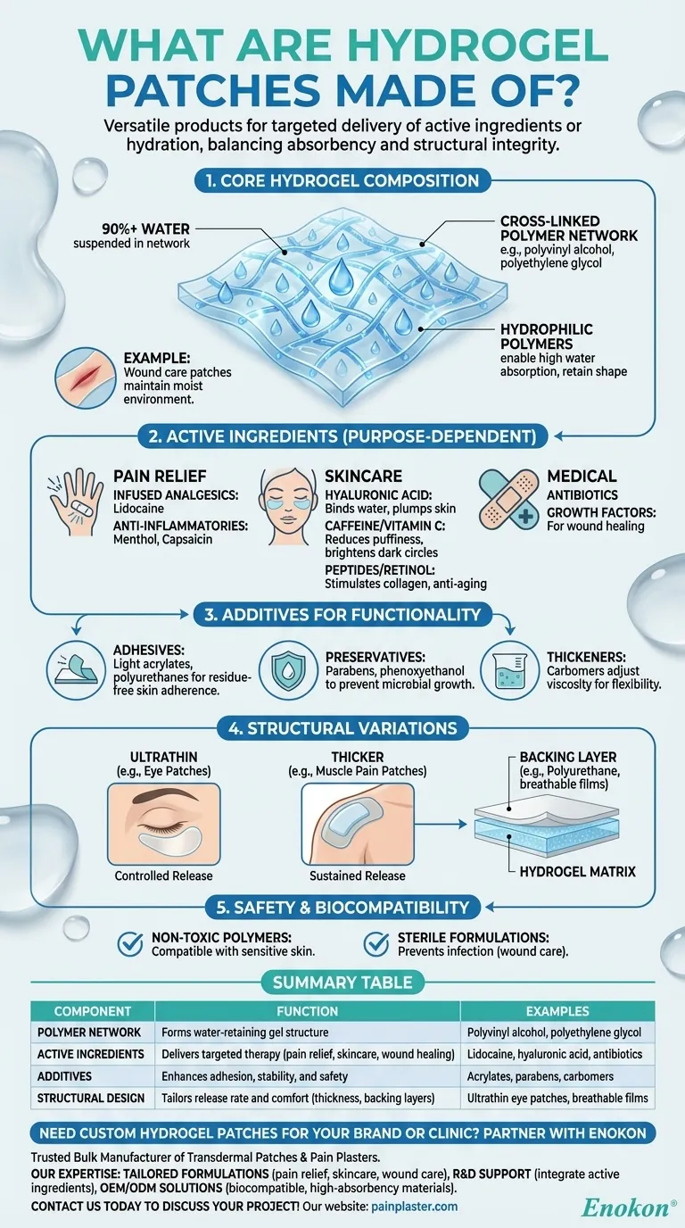 水凝胶贴片是由什么制成的？主要成分和功效说明 图解指南