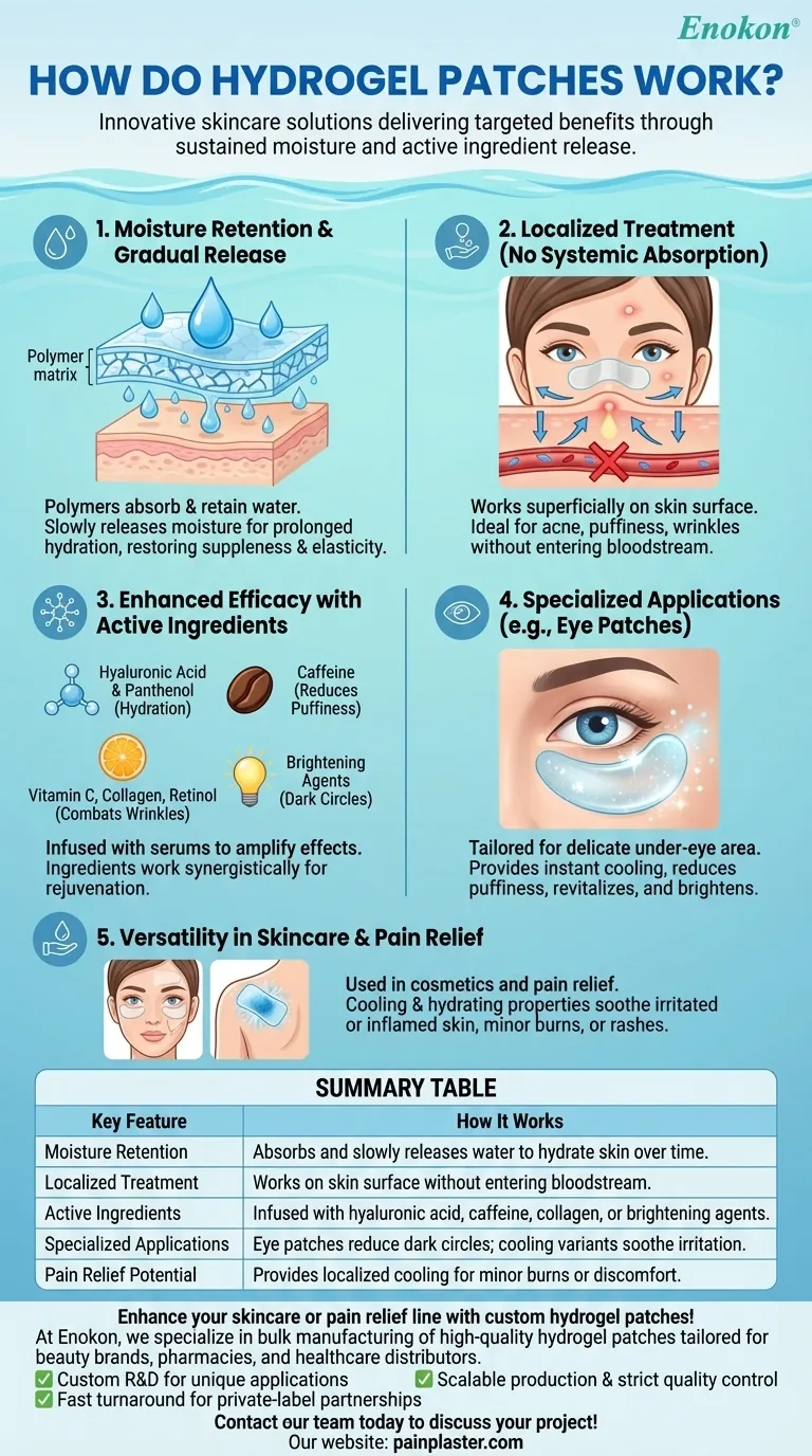Como é que os pensos de hidrogel funcionam?Descubra os seus benefícios terapêuticos e para a pele Guia Visual