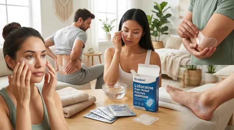 Onde é que os adesivos de hidrogel são normalmente aplicados?Descubra soluções adesivas versáteis para o alívio da pele e da dor