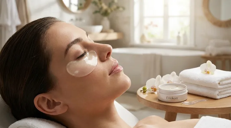 目の下のハイドロゲル・パッチの利点とは?デリケートな肌に潤いとハリを与え、明るくします。