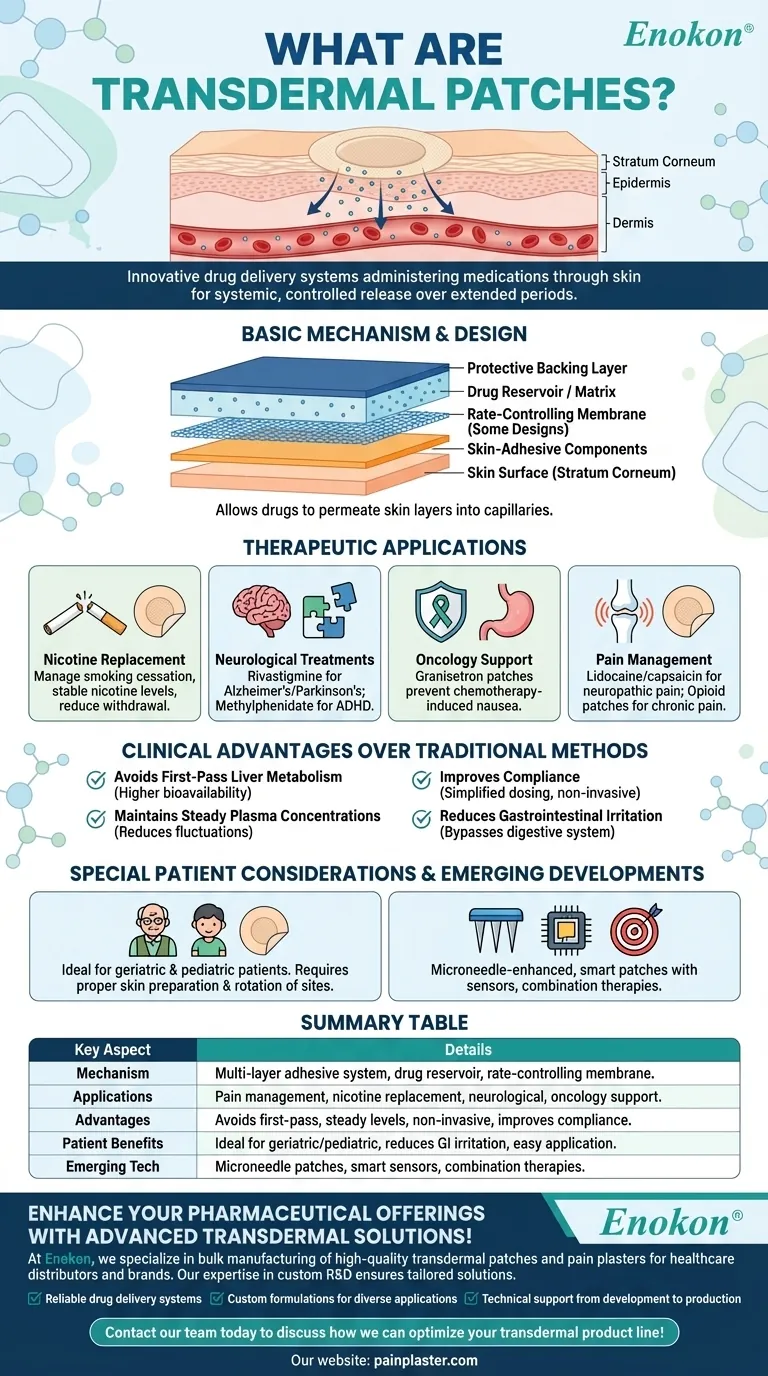 O que são pensos transdérmicos?O futuro da administração não invasiva de medicamentos Guia Visual