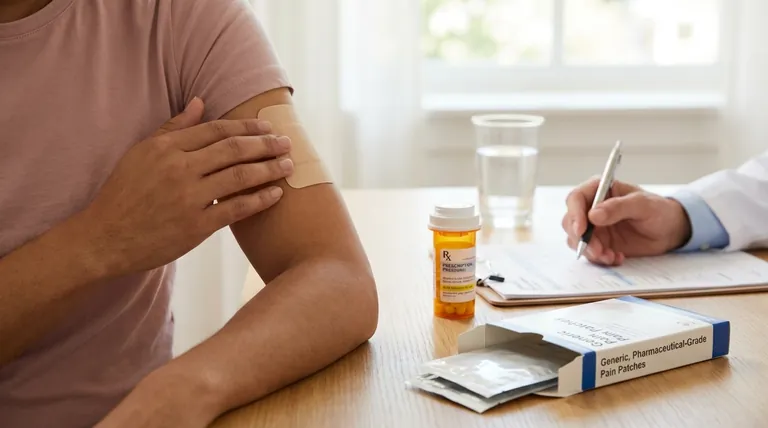 É provável que haja dependência quando se utilizam adesivos de opiáceos conforme prescrito?Explicação sobre o tratamento seguro da dor