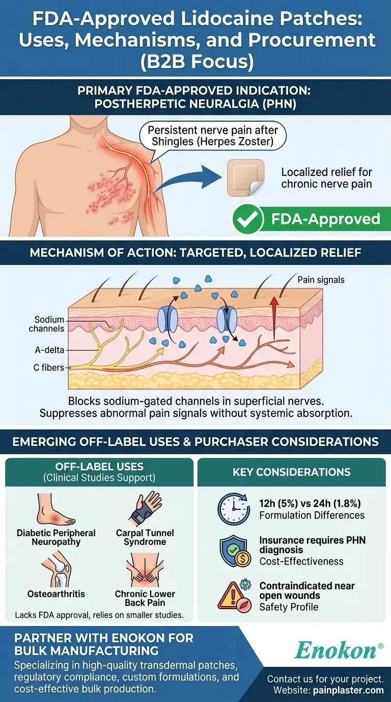 FDA 批准处方利多卡因贴剂用于哪些情况？有针对性地缓解疼痛 图解指南