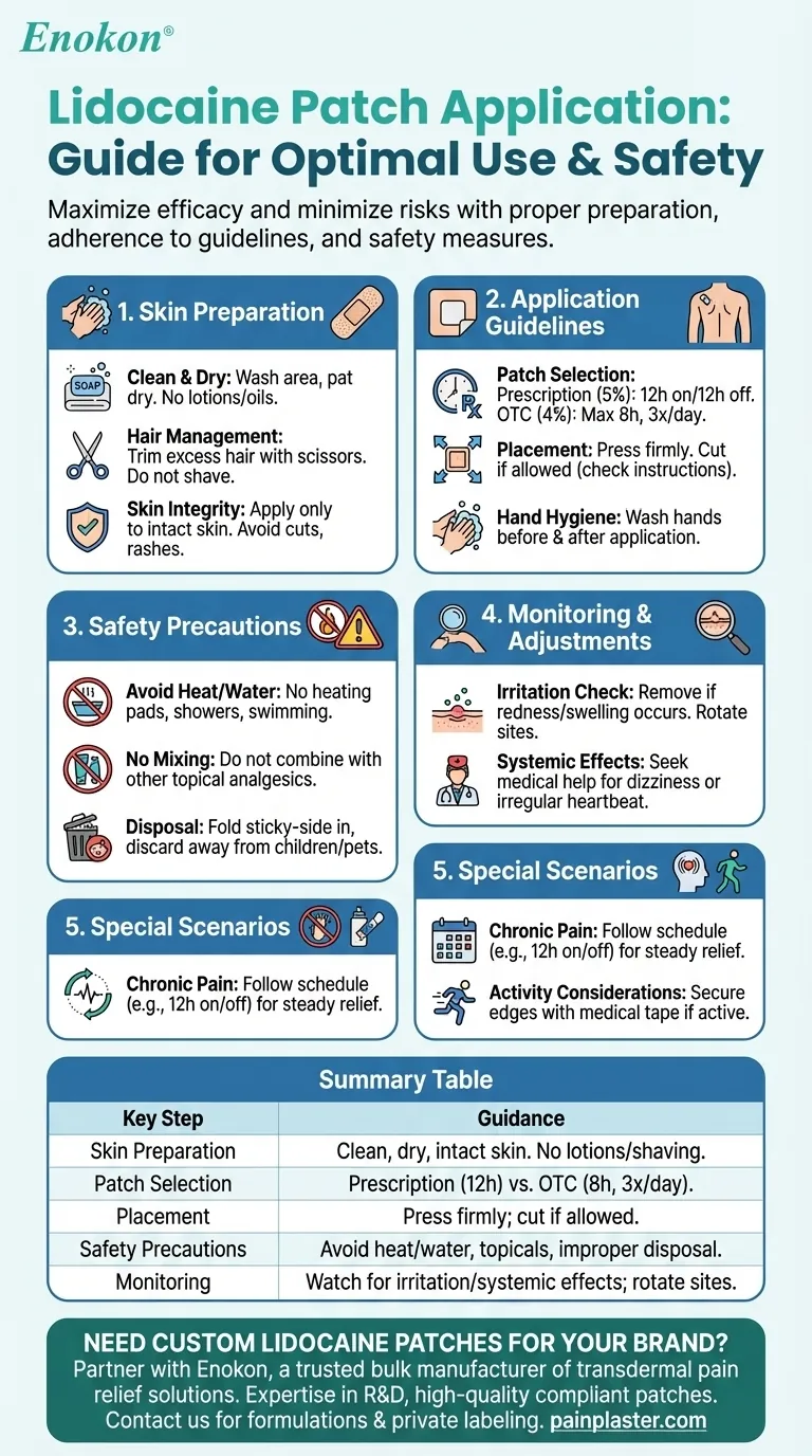 如何使用利多卡因贴片才能达到最佳效果？正确使用，最大限度地缓解疼痛 图解指南