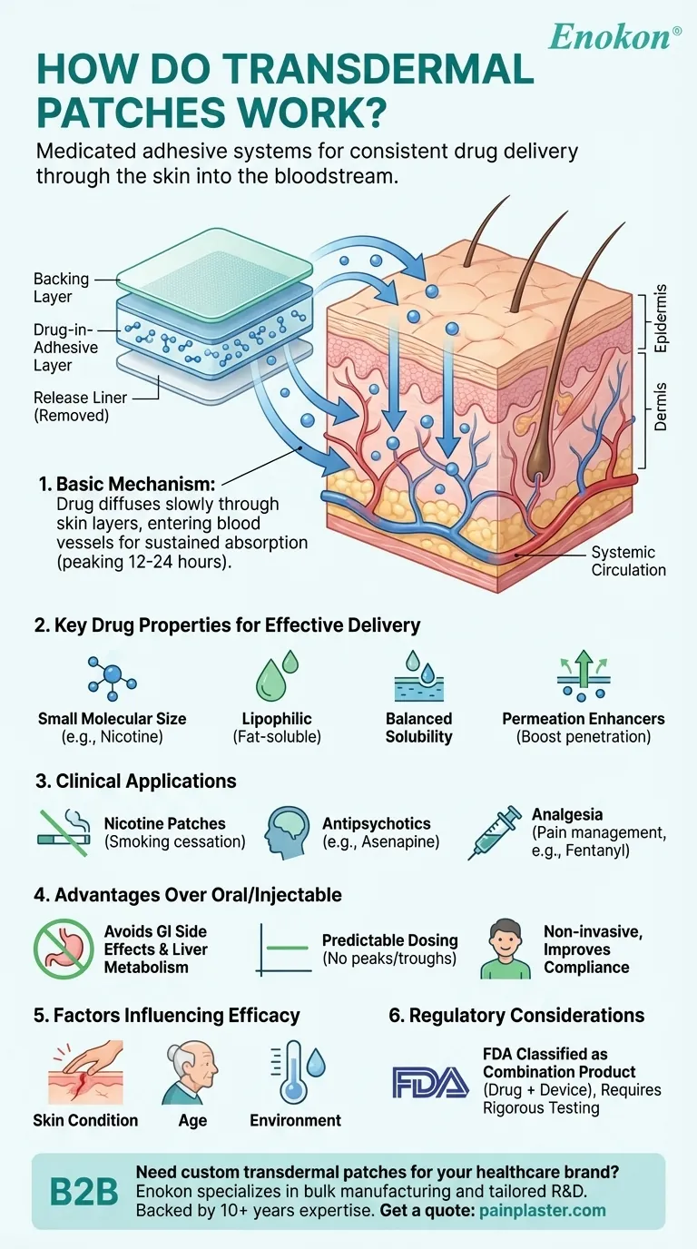 Como é que os pensos transdérmicos funcionam?Descubra a ciência por detrás do alívio da dor e da administração de medicamentos Guia Visual