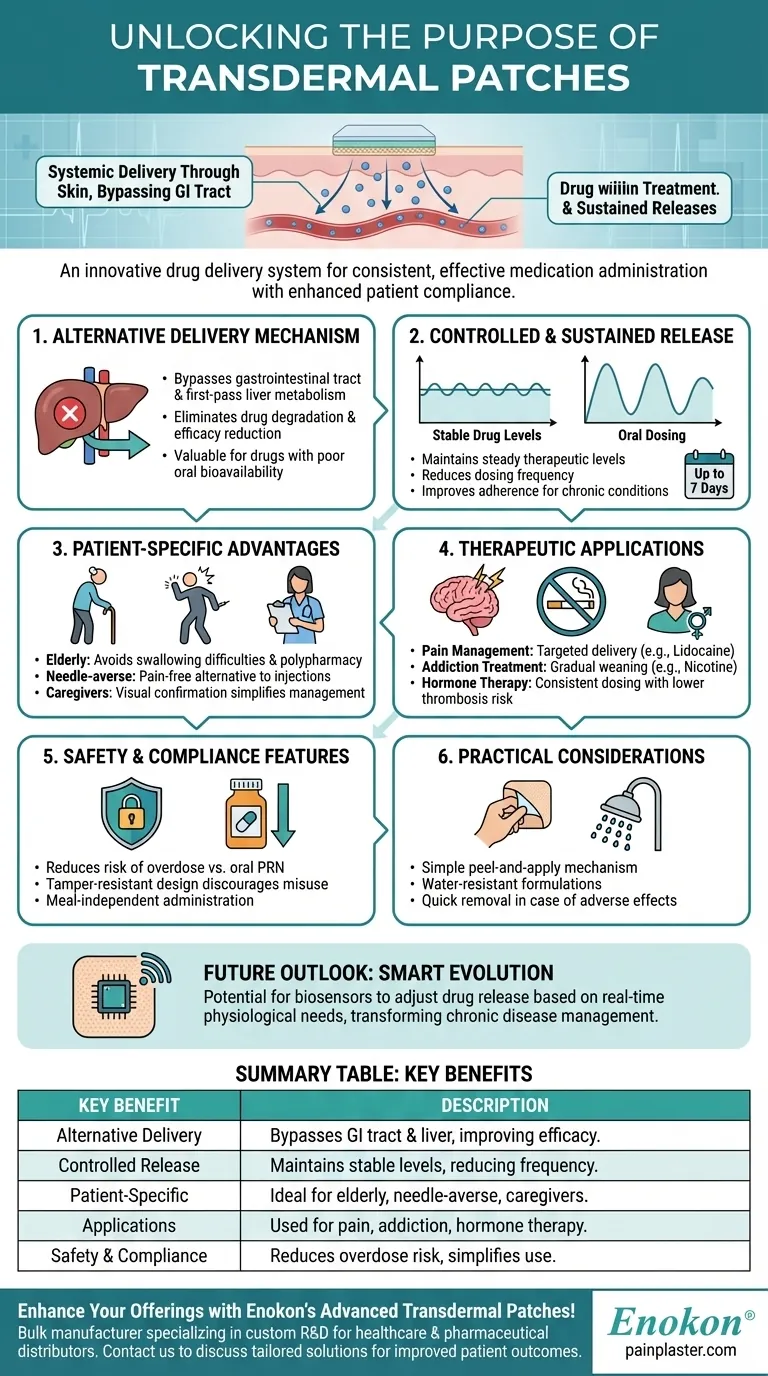 使用透皮贴剂的目的是什么？革新给药方式，改善患者疗效 图解指南