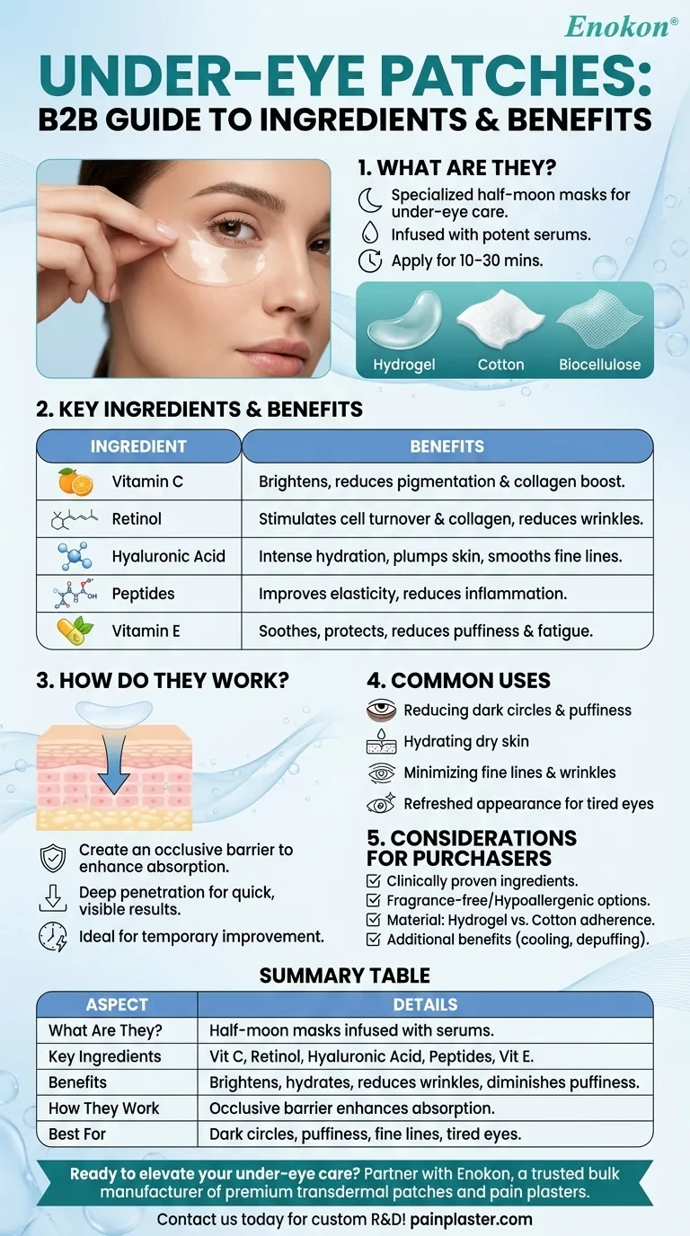 O que são as palas para as olheiras e o que contêm?Descubra o segredo para uns olhos mais brilhantes e jovens Guia Visual