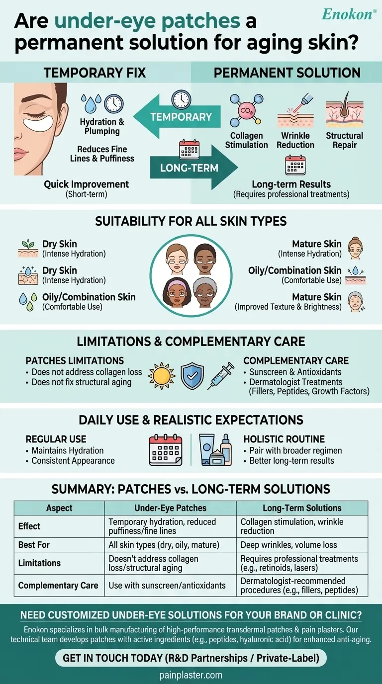 目の下のパッチは老化肌の永久的解決策か？一時的な対策と長期的なケア ビジュアルガイド