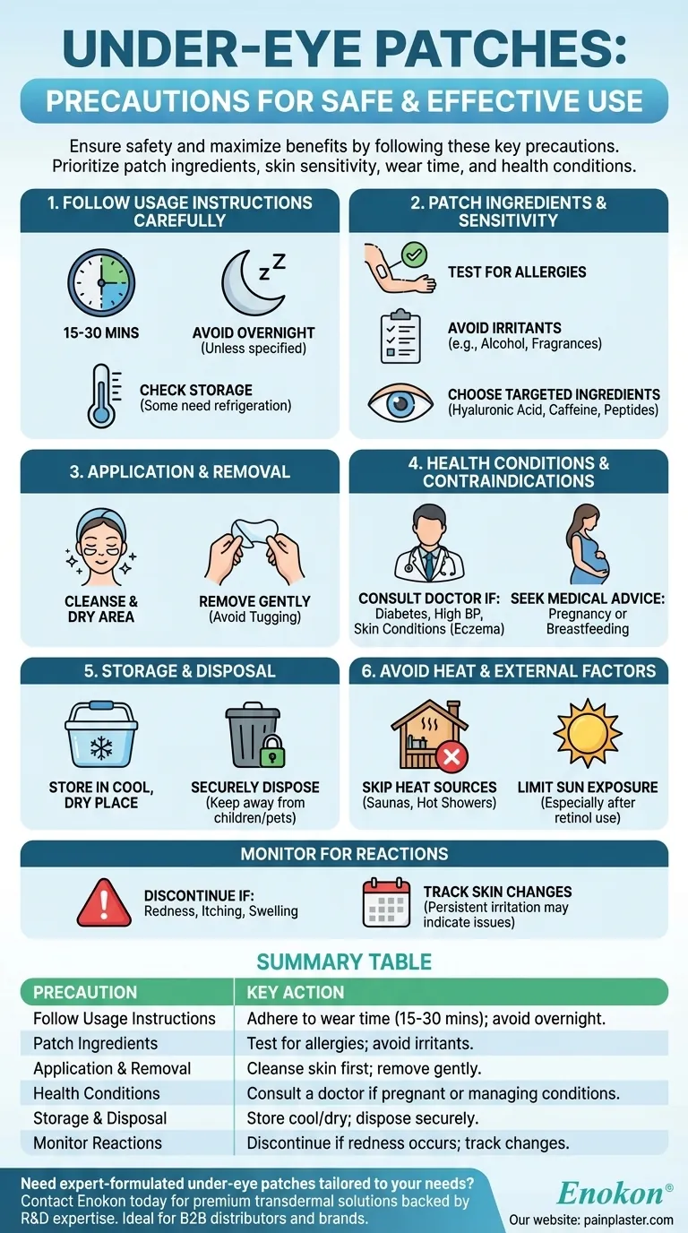 What precautions should be taken when using under-eye patches? Essential Safety Tips for Effective Use Visual Guide