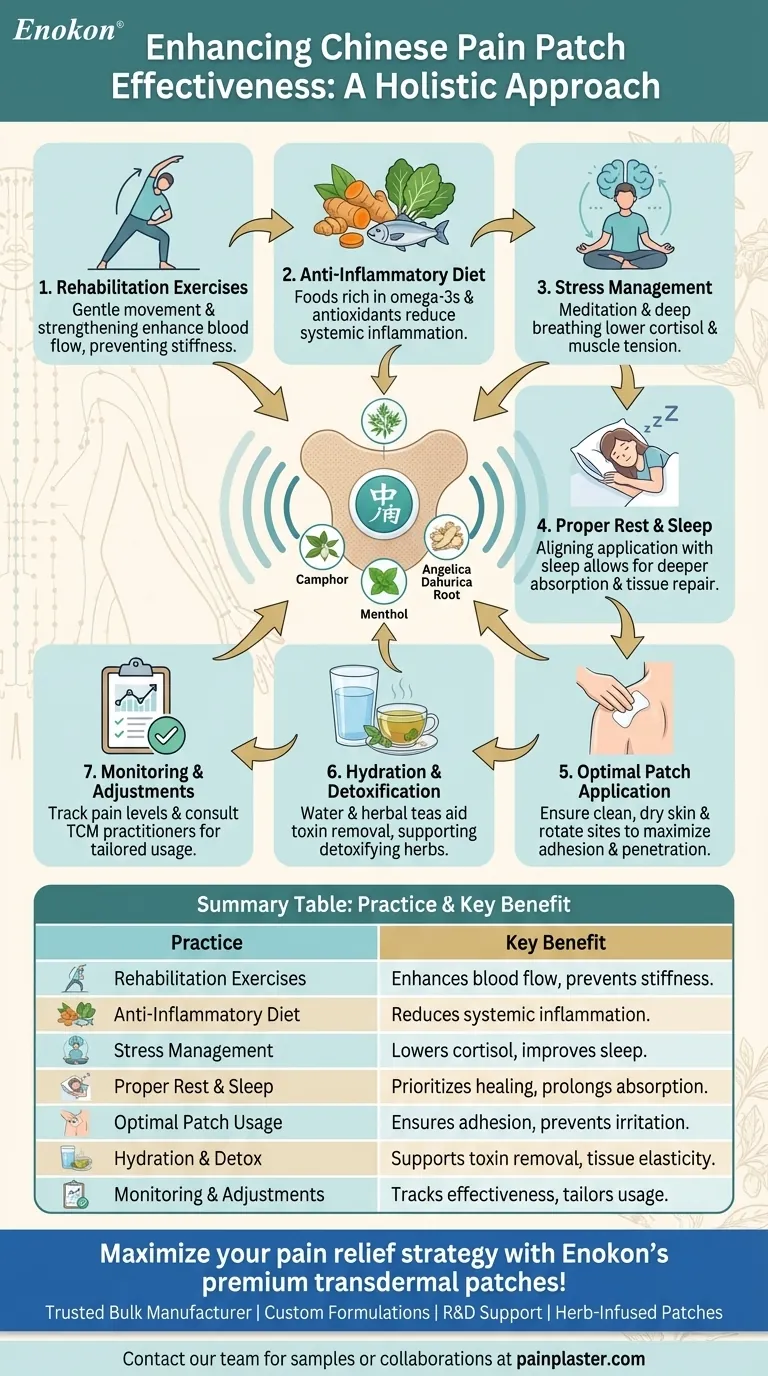 チャイニーズ・ペインパッチの効果を高める付加的な方法とは？ホリスティックな戦略で緩和を高める ビジュアルガイド