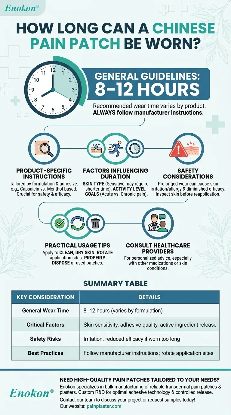 中药止痛贴可以贴多久？最佳佩戴时间和安全提示 图解指南