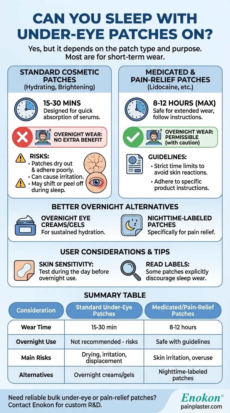 戴着眼贴能睡觉吗？了解安全过夜 图解指南
