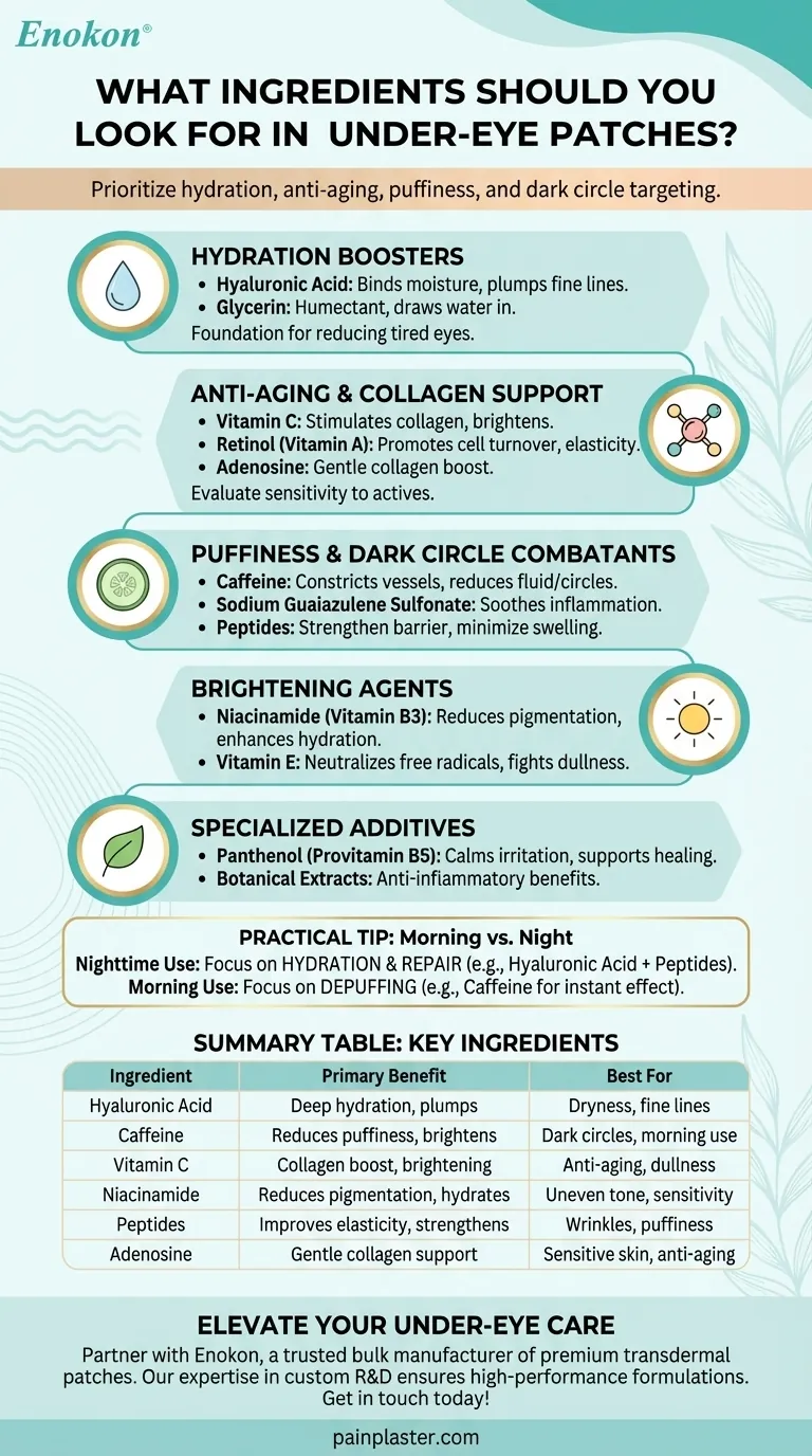 眼贴应包含哪些成分？让眼睛更明亮、更年轻的主要成分 图解指南