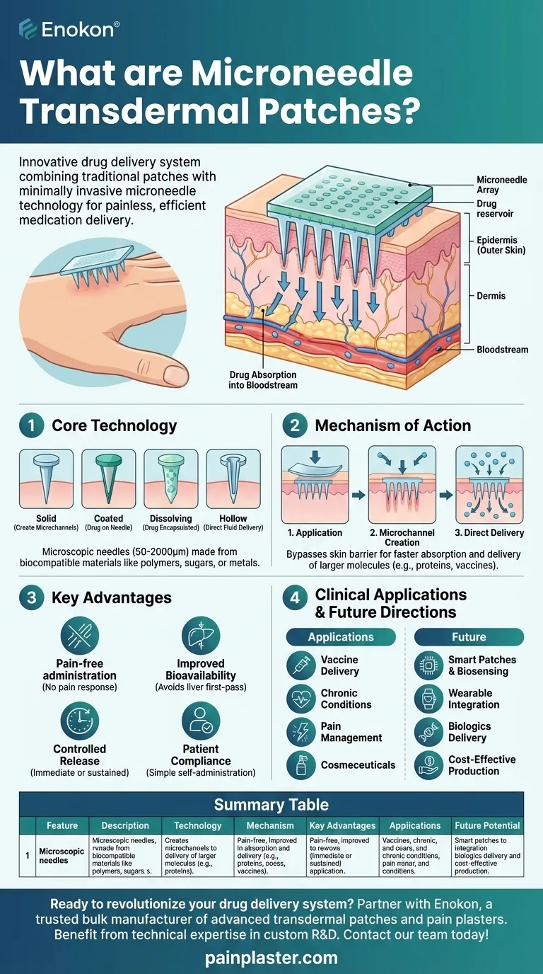 O que são pensos transdérmicos com microagulhas?O futuro da administração de medicamentos sem dor Guia Visual