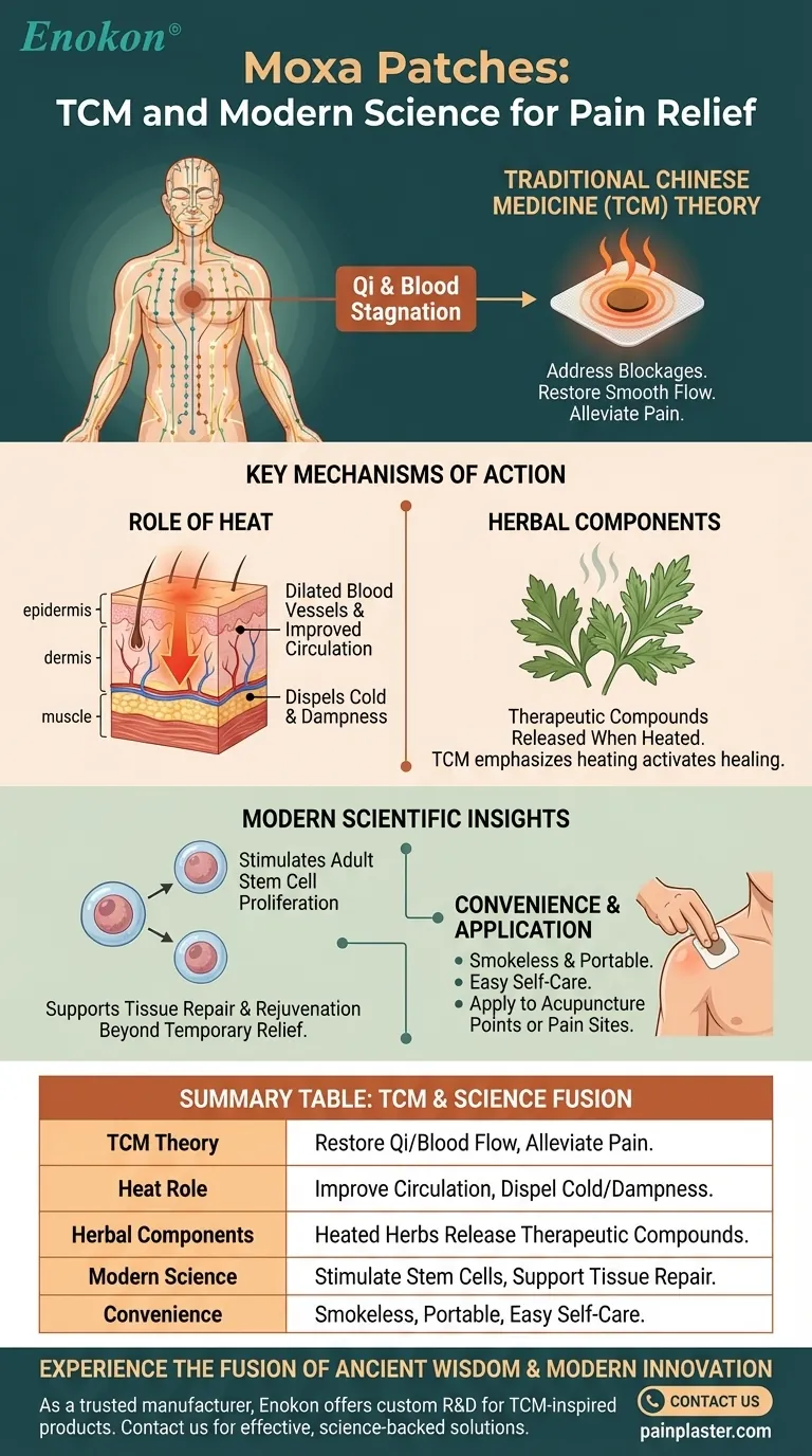 伝統的な中国医学では、もぐさパッチはどのように作用するのでしょうか？気の流れと癒しを解き放つ ビジュアルガイド