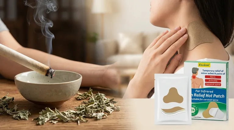 伝統的なお灸よりもぐさパッチを使う利点は?近代的で煙の出ない痛み止め