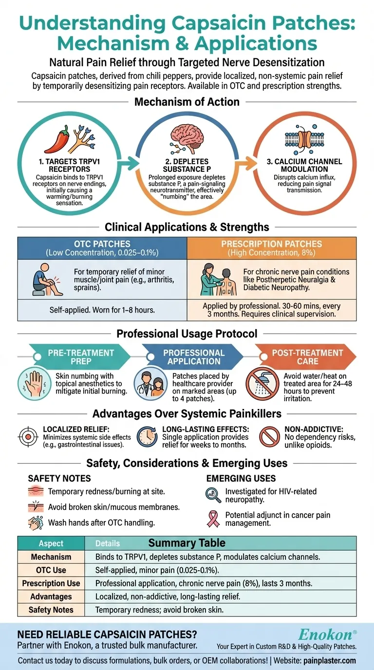 Comment fonctionnent les patchs à la capsaïcine et à quoi servent-ils ?Explication du soulagement ciblé de la douleur Guide Visuel