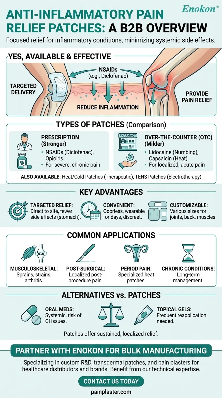 Existem adesivos anti-inflamatórios para o alívio da dor?Descubra o alívio direcionado para a dor e a inflamação Guia Visual
